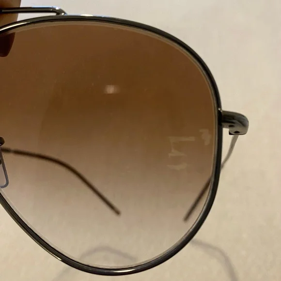 Ray-Ban Aviator Sunglasses with Tan Lenses - Picture 6 of 9